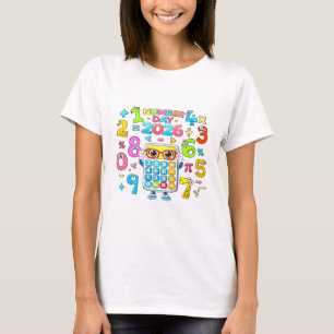 Number Day 2026 Colorful Calculator Math T Shirt