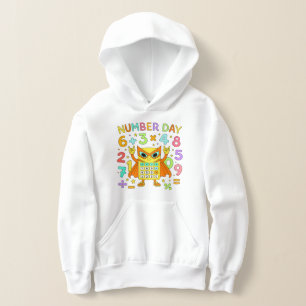 Number Day 2026 Cute Maths Hoodie for Kids