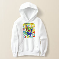 Number Day Dinosaur Math Hoodie for Kids