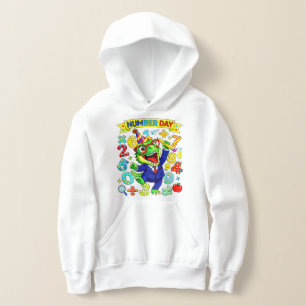 Number Day Dinosaur Math Hoodie for Kids