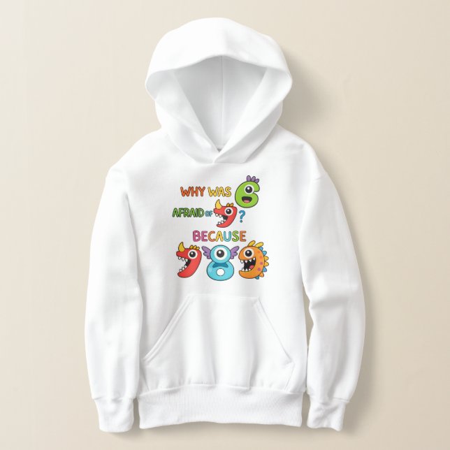 Number Day Funny Maths Hoodie 7 8 9 (Laydown)