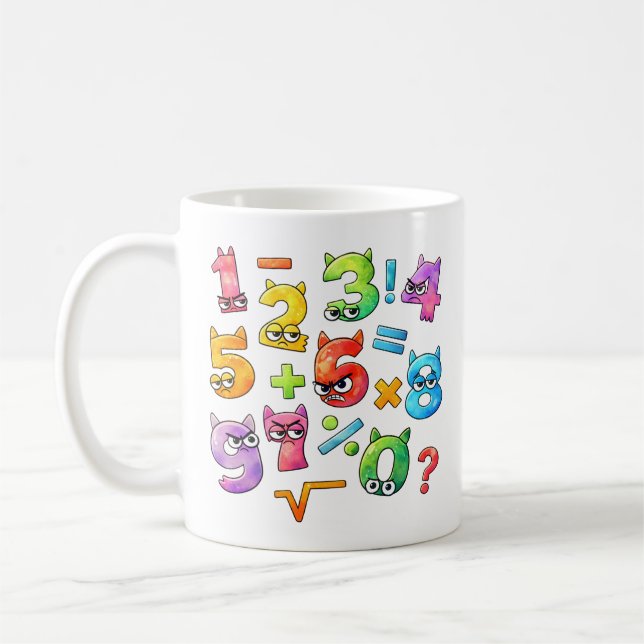 Number Day Maths Mug | Numbers and Sums (Left)