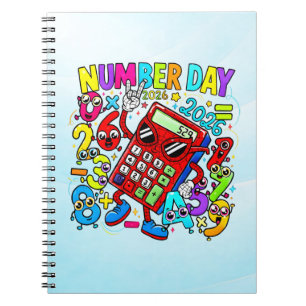 Number Day Maths Notebook Fun Colourful Numbers