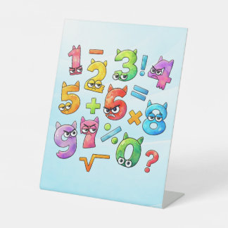 Number Day Maths Numbers Pedestal Sign