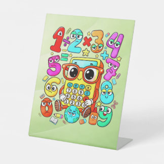 Number Day Maths Numbers Pedestal Sign for Schools