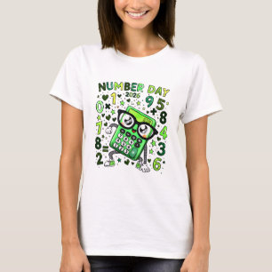 Number Day Maths T Shirt for Teachers and Schools
