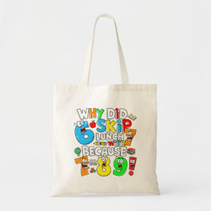 Number Day Tote Bag   Funny Maths Numbers