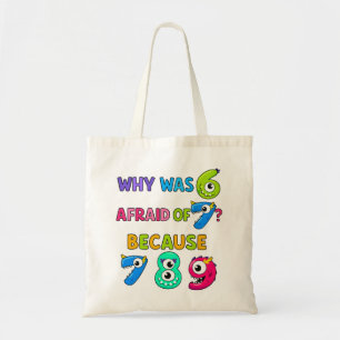 Number Day Tote Bag   Funny Maths Numbers