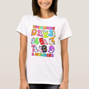 Number Day Unicorn Numbers Math T Shirt