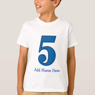 number five boy, Add Name Here T-Shirt
