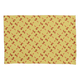 Number five brown pillowcase