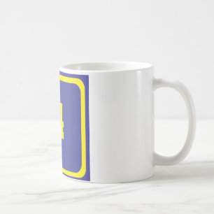 number four coffee mug