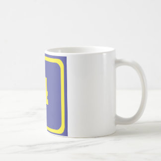 number four coffee mug