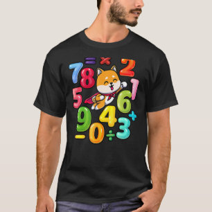 Number Learning calculator costume matc day Math O T-Shirt