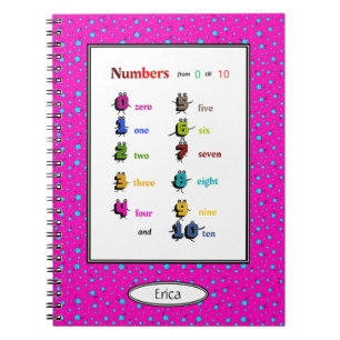 Number learning for kids notebook