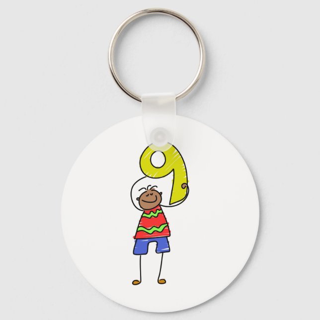 Number Nine Kid Key Ring (Front)
