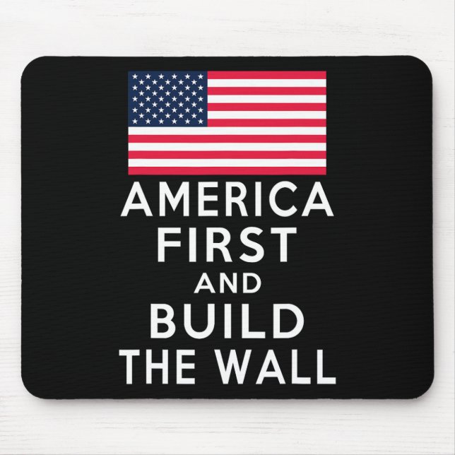 Number One Again And Build A Wall  Mouse Mat (Front)