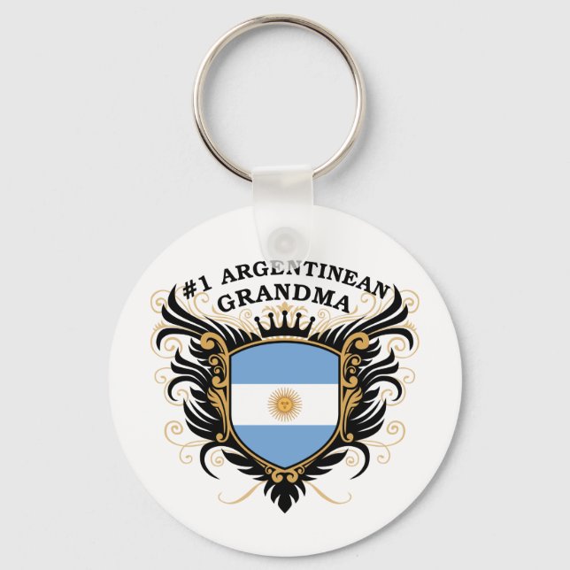 Number One Argentinean Grandma Key Ring (Front)