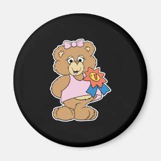 Number One Award Girl Bear Magnet