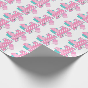 Number One Birthday with Balloons Wrapping Paper