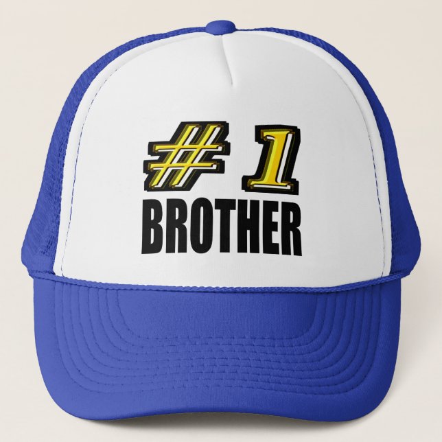 Number One Brother Trucker Hat (Front)