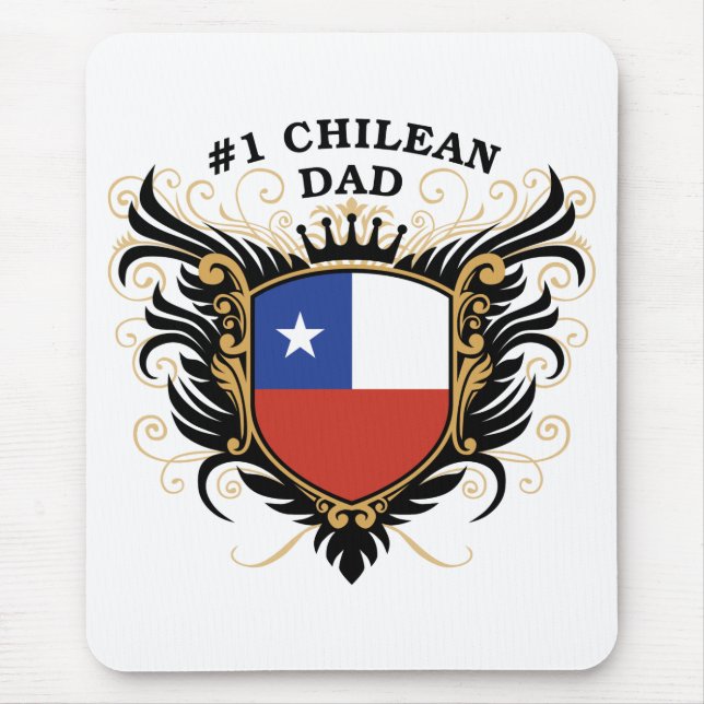 Number One Chilean Dad Mouse Mat (Front)