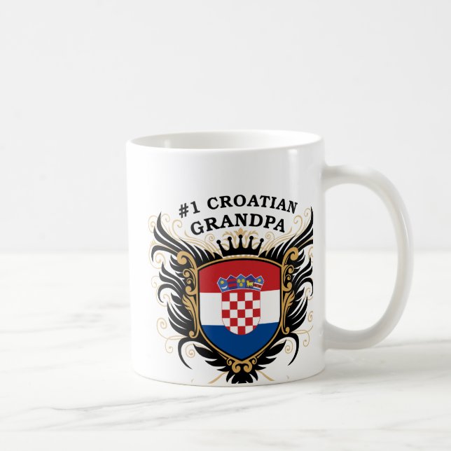 Number One Croatian Grandpa Coffee Mug (Right)