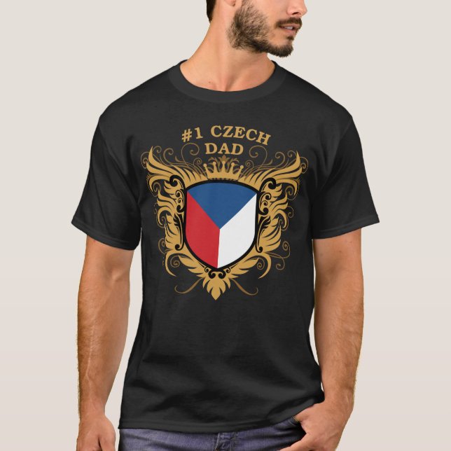 Number One Czech Dad T-Shirt (Front)