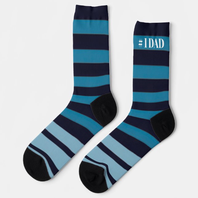 Number One Dad Crew Socks (Left)