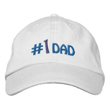 Number One Dad Embroidered Cap
