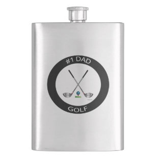 Number one DAD, Father 's Day Cool Golf Flask