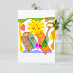 Number One Dad Invitations