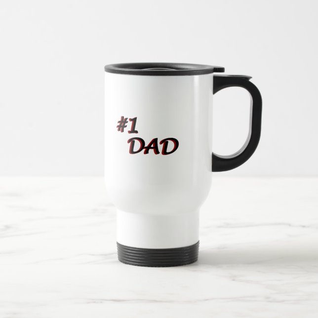 Number One Dad Mug - red (Right)