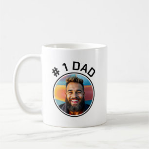Number One Dad Photo Frame Fathers Day Coffee Mug