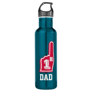 Number One Dad Sports Fan Fathers Day 710 Ml Water Bottle