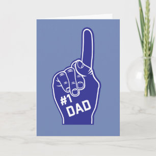 Number One Dad Sporty Father's Day Card