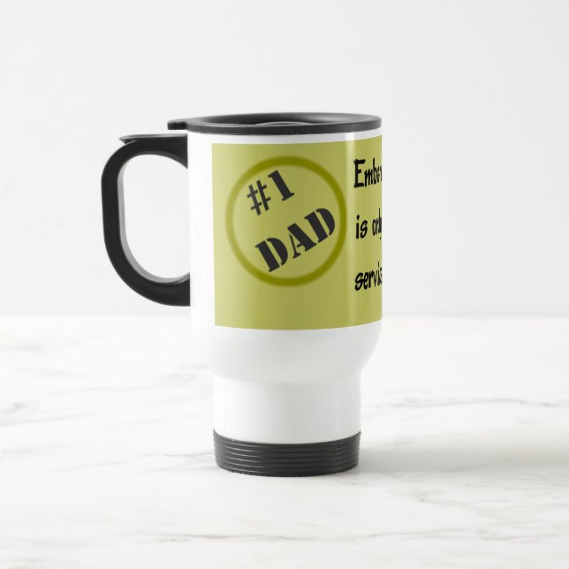 Number one Dad Travel Mug (Left)