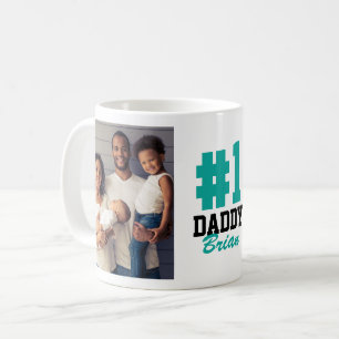 Number One Daddy 2 Photo Father's Day Coffee Mug