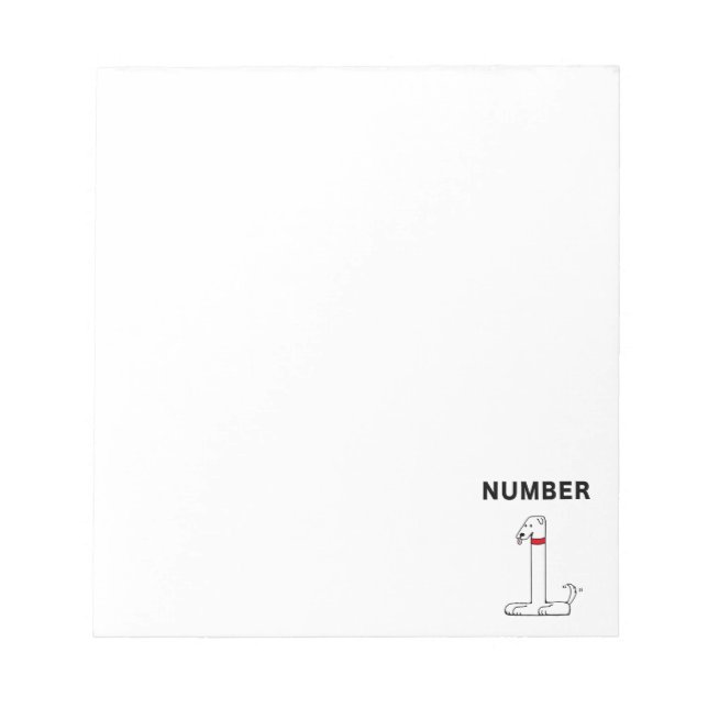 Number One Dog Notepad (Front)