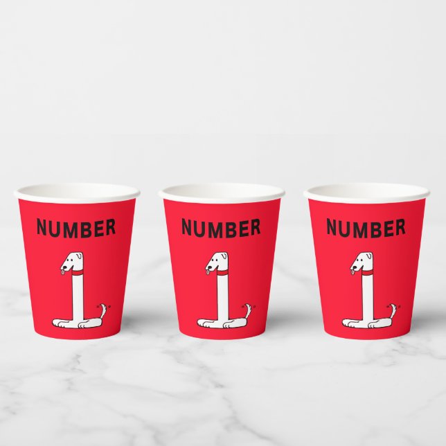 Number One Dog Paper Cup (Multi)