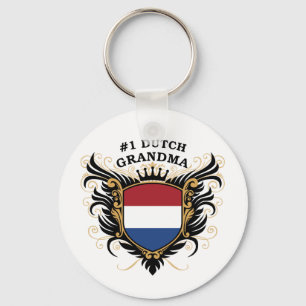 Number One Dutch Grandma Key Ring