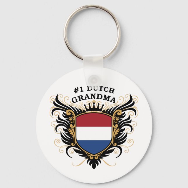 Number One Dutch Grandma Key Ring (Front)