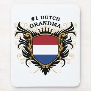 Number One Dutch Grandma Mouse Mat