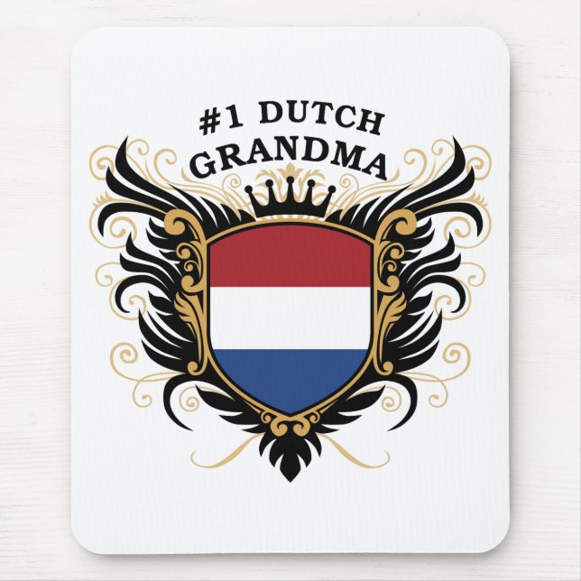 Number One Dutch Grandma Mouse Mat (Front)