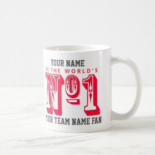 Number One Football Fan. Football Supporter Coffee Mug