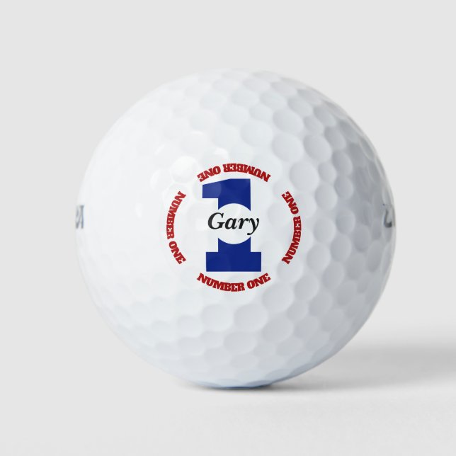 Number One Golfer Golf Balls (Front)