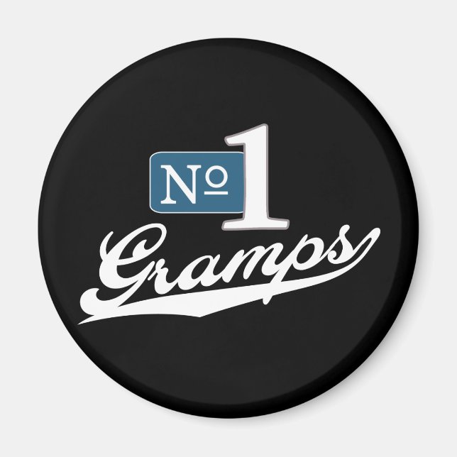 Number One Gramps (White) Magnet (Front)