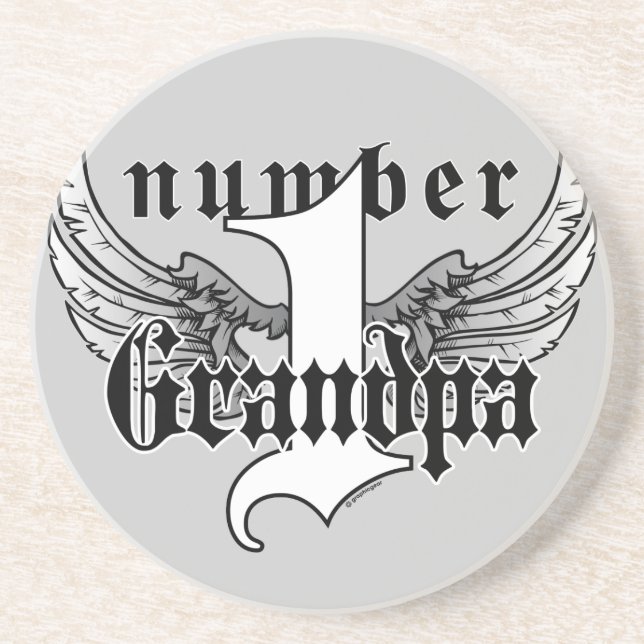 Number One Grandpa Coaster (Front)