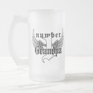 Number One Grandpa Glass Mug