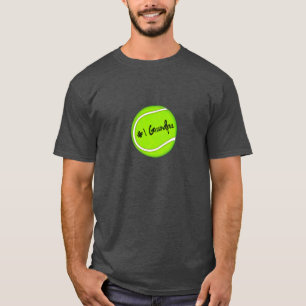 Number One Grandpa on Tennis Ball T-Shirt